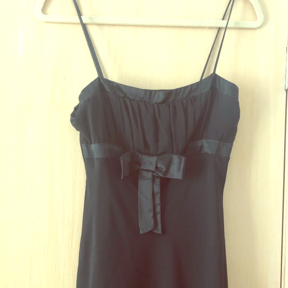 Black spaghetti strap babydoll dress!
